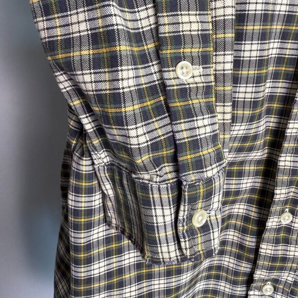 Ralph Lauren Classic Fit L.Sleeve Button Down XL Plaid Blue Green Yellow 2/$50 - Picture 8 of 13